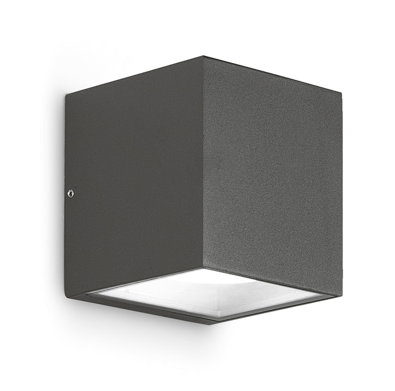 GEALUCE Applique cubo alluminio bianco-antracite-grigio-marrone diffusore vetro 2xGX53 non incl. GEALUCE Applique cubo alluminio bianco-antracite-grigio-marrone diffusore vetro 2xGX53 non incl.